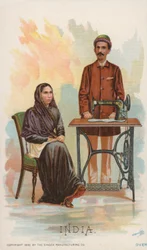 Machine à coudre, Inde